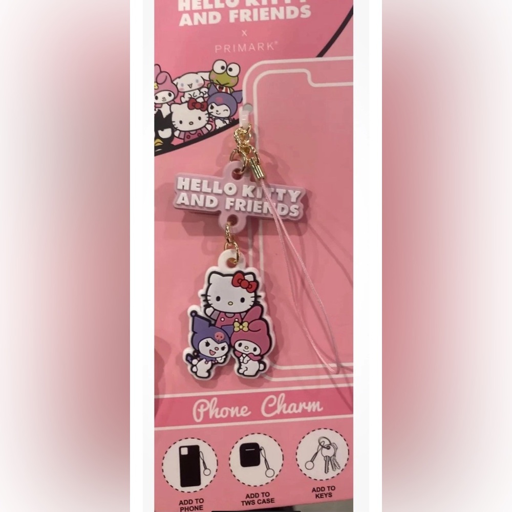 Hello Kitty And Friends Primark Exclusive Phone Charm New